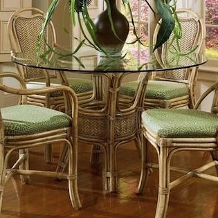 Wicker Rattan Dining Table